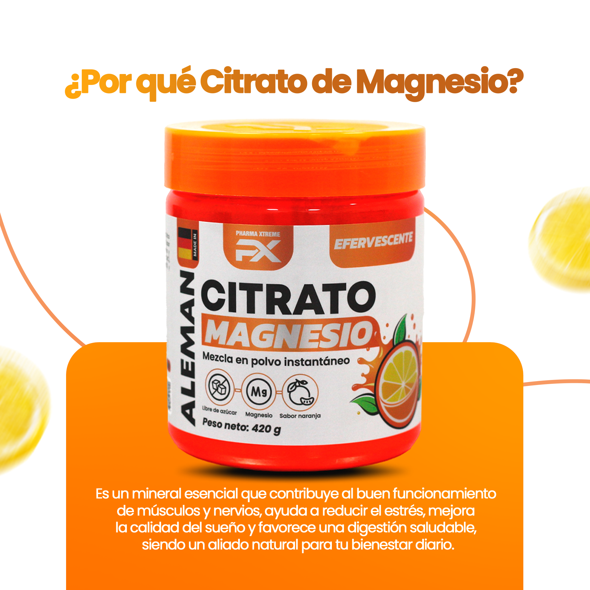 Citrato de Magnesio efervescente - Imagen 2