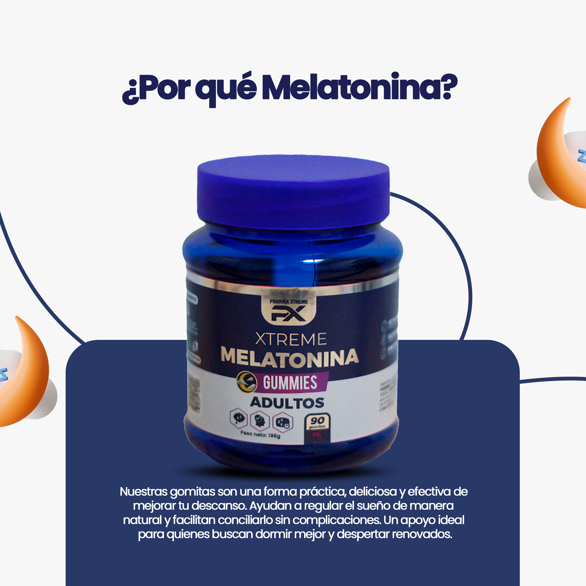 Gomas Melatonina adultos 90 uds - Imagen 2