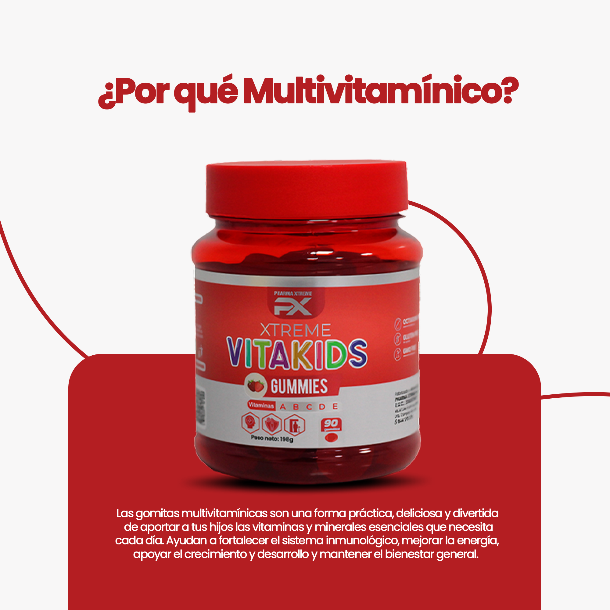 Gomas Vitakids Multivitamínico 90 uds - Imagen 2
